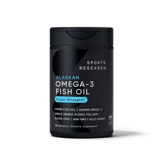 Sports Research Alaskan Omega-3 1040 mg 180 softgels manufacturer front label