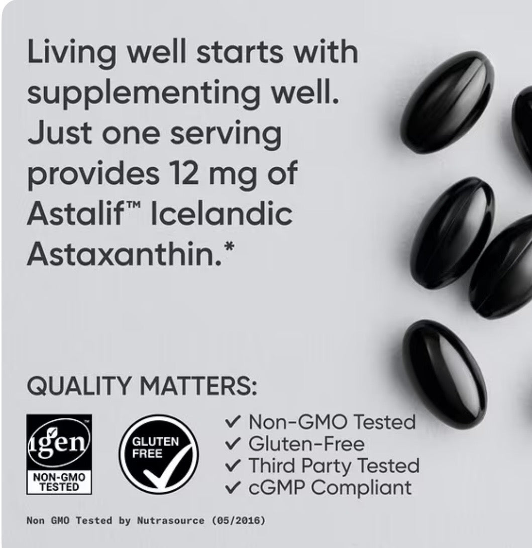 Sports Research Astaxanthin 12 mg quality and third-party testing