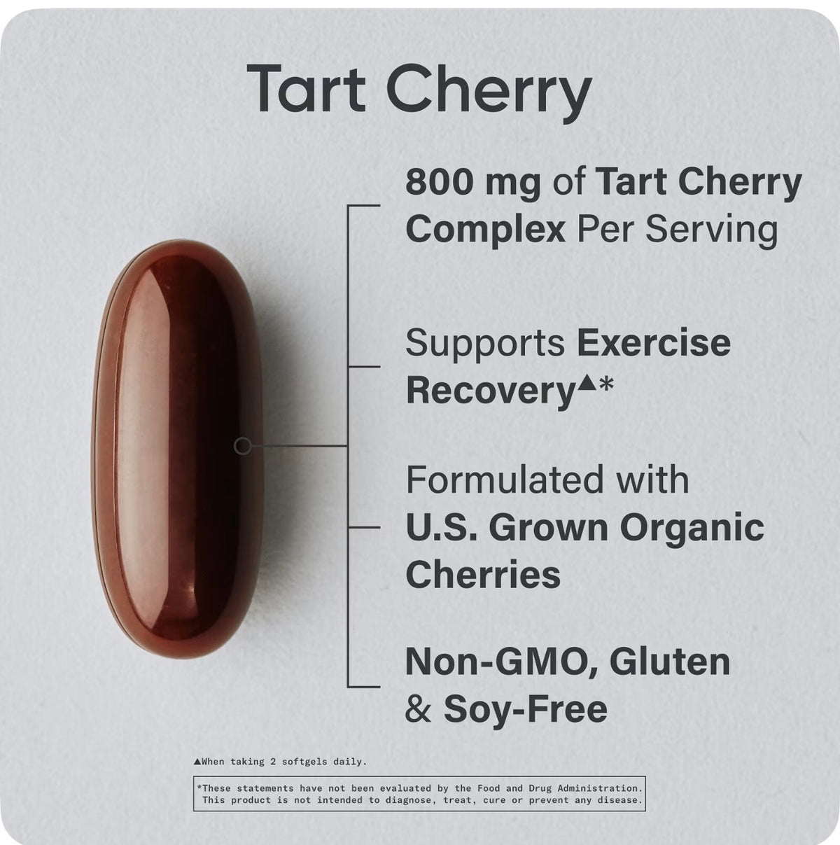 Sports Research Tart Cherry 800 mg softgel product benefits