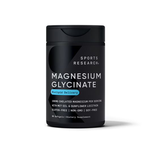 Sports Research Magnesium Glycinate 160 mg – 60 Softgels — front package