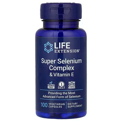Life Extension Super Selenium Complex & Vitamin E – 100 Vegetarian Capsules, Most Advanced Form of Selenium