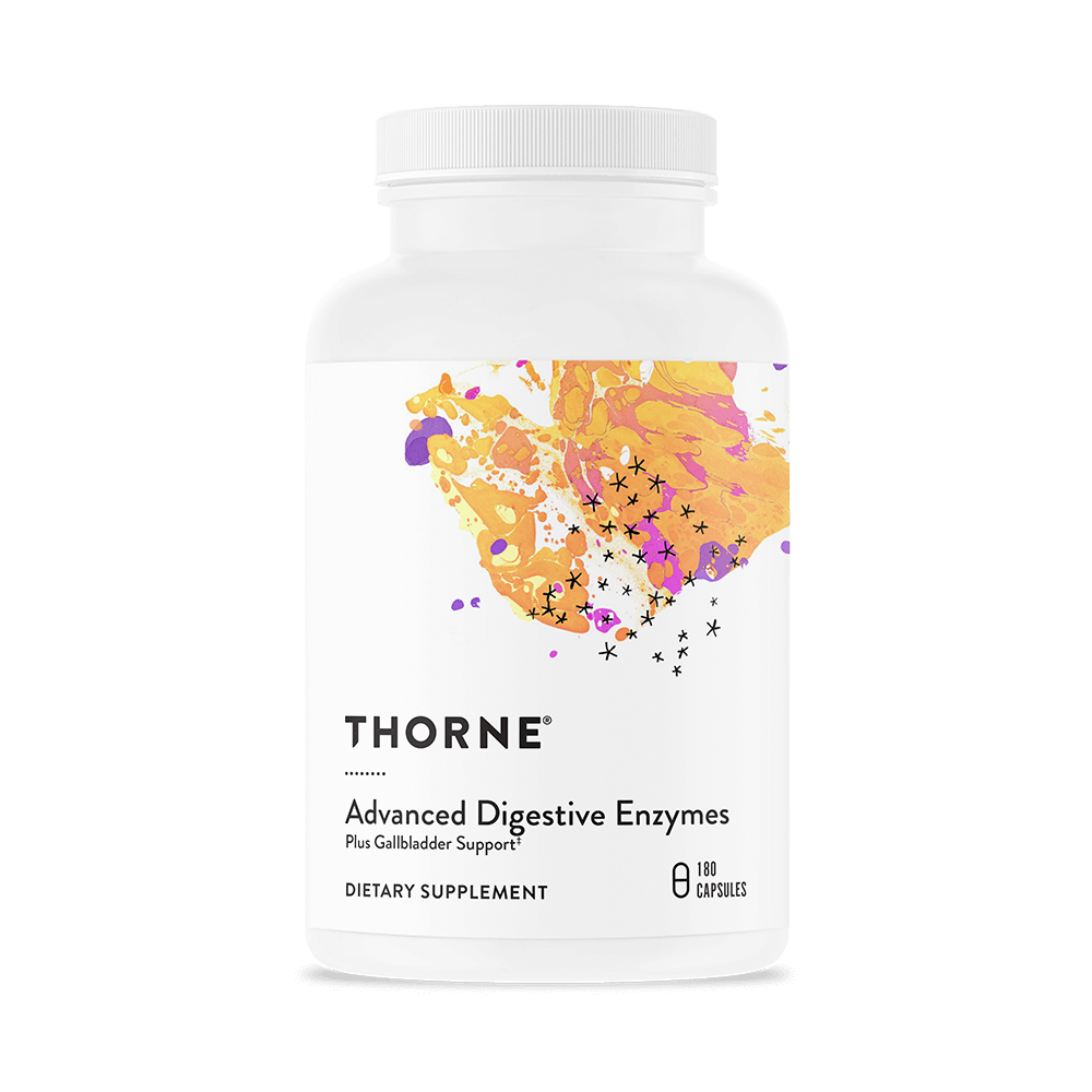 Thorne Advanced Digestive Enzymes – 180 Capsules — front package