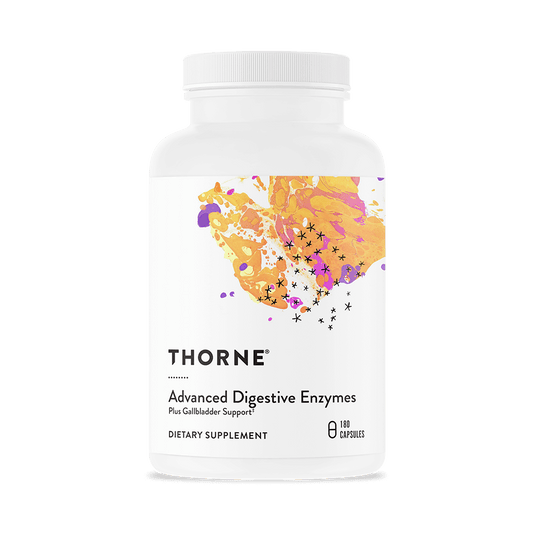 Thorne Advanced Digestive Enzymes – 180 Capsules — front package