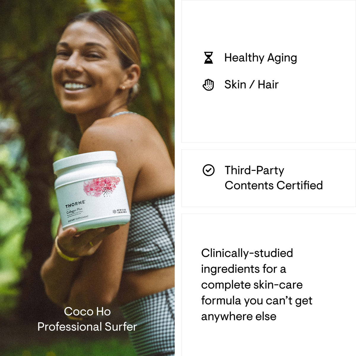 Thorne Collagen Plus Powder – 30 Servings — manufacturer product details