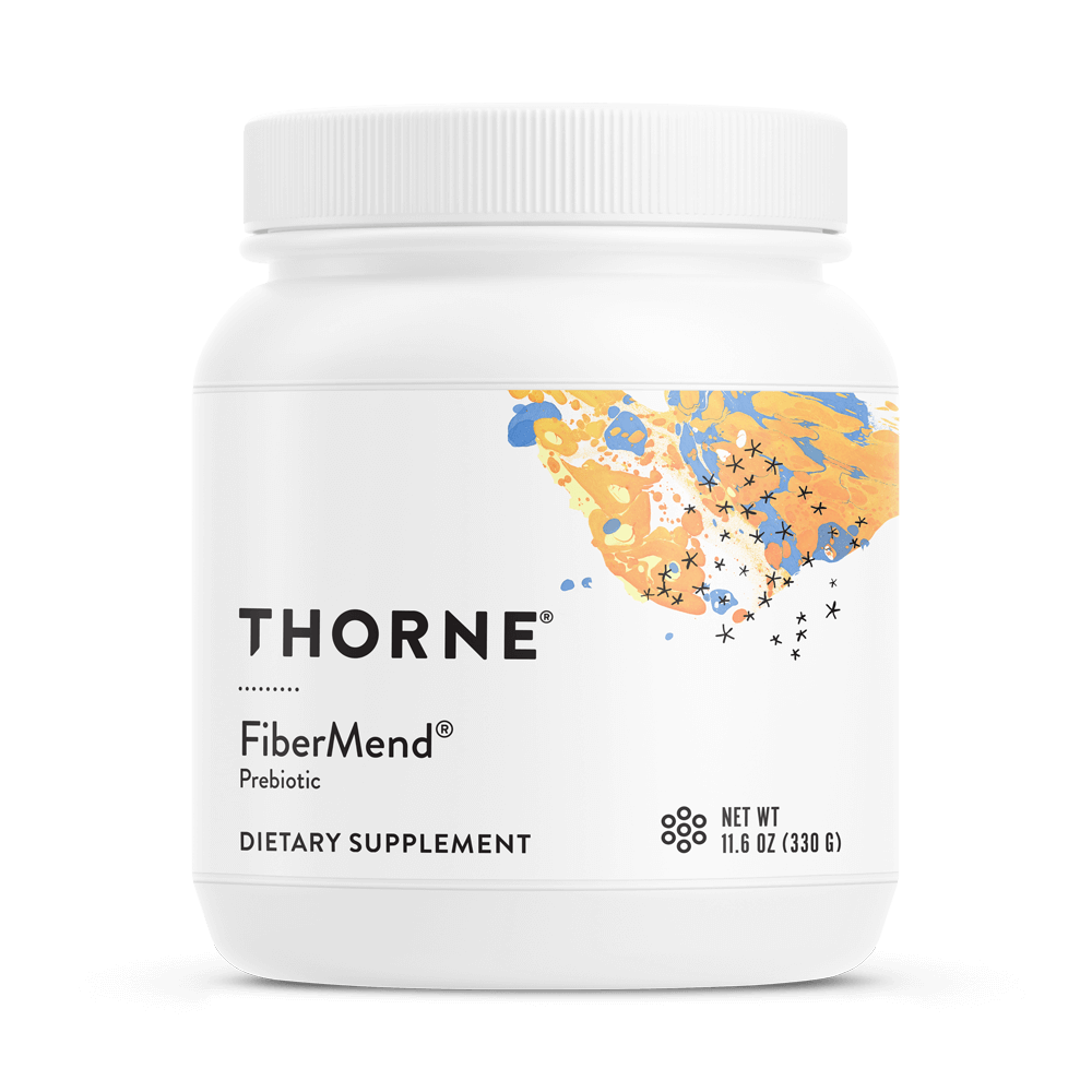 Thorne FiberMend Prebiotic Fiber Powder – 30 Servings — front package