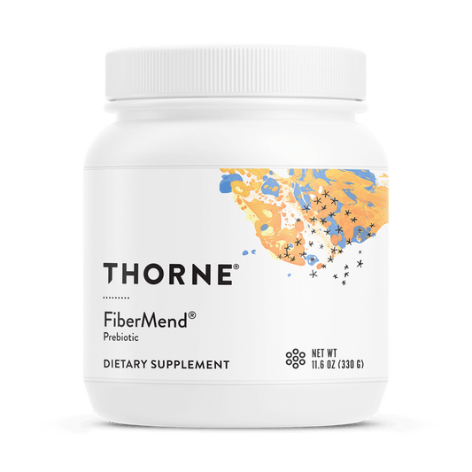Thorne FiberMend Prebiotic Fiber Powder – 30 Servings — front package
