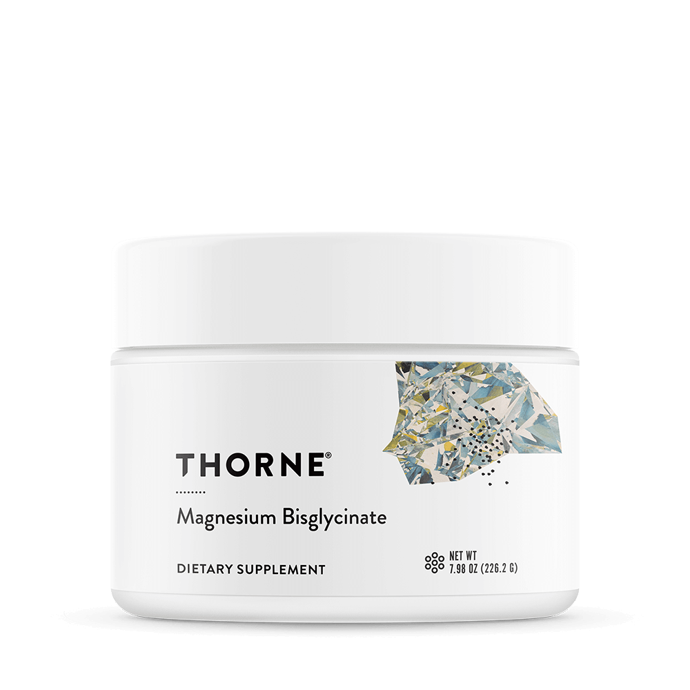 Thorne Magnesium Bisglycinate Powder – 60 Servings — front package