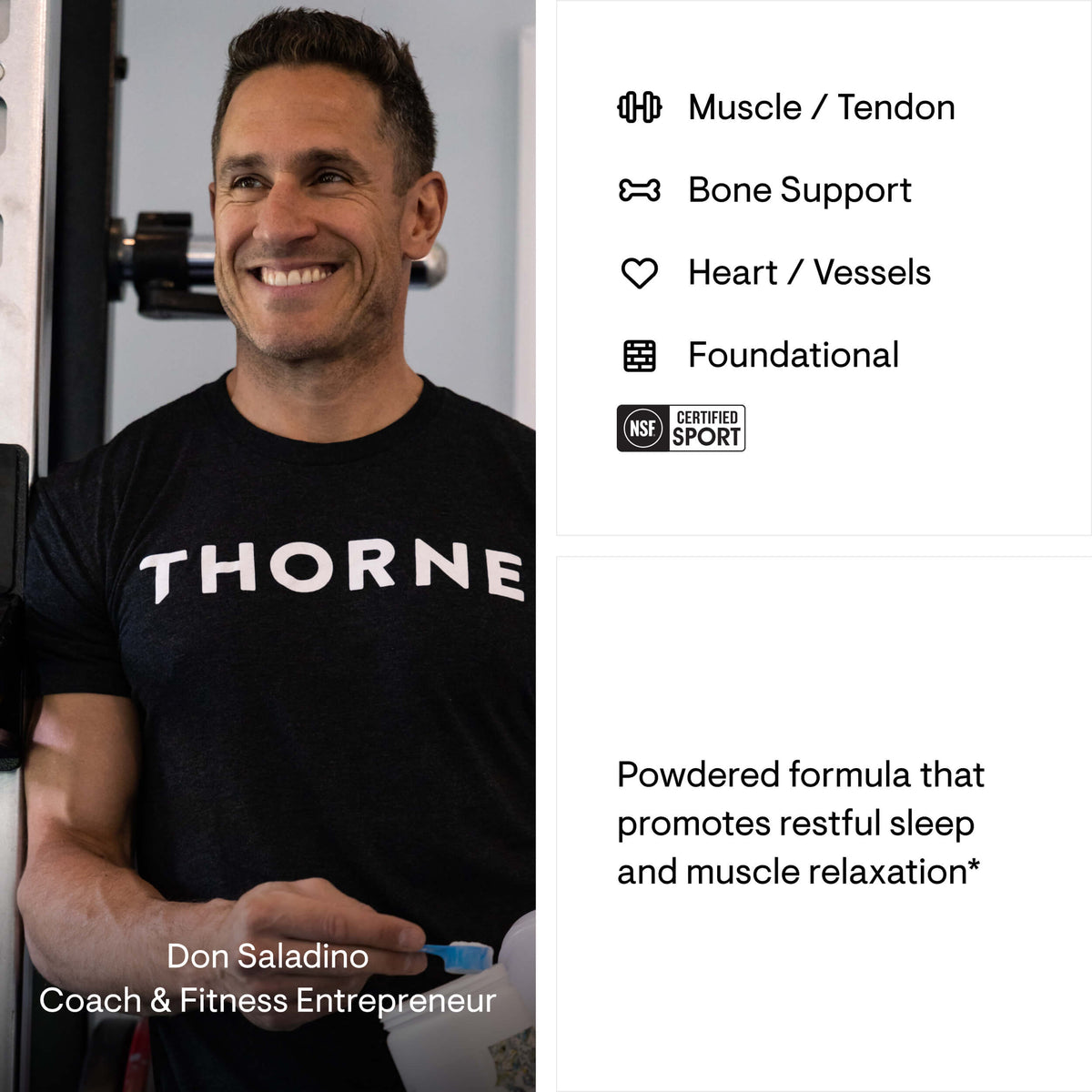 Thorne Magnesium Bisglycinate Powder – 60 Servings — manufacturer product details
