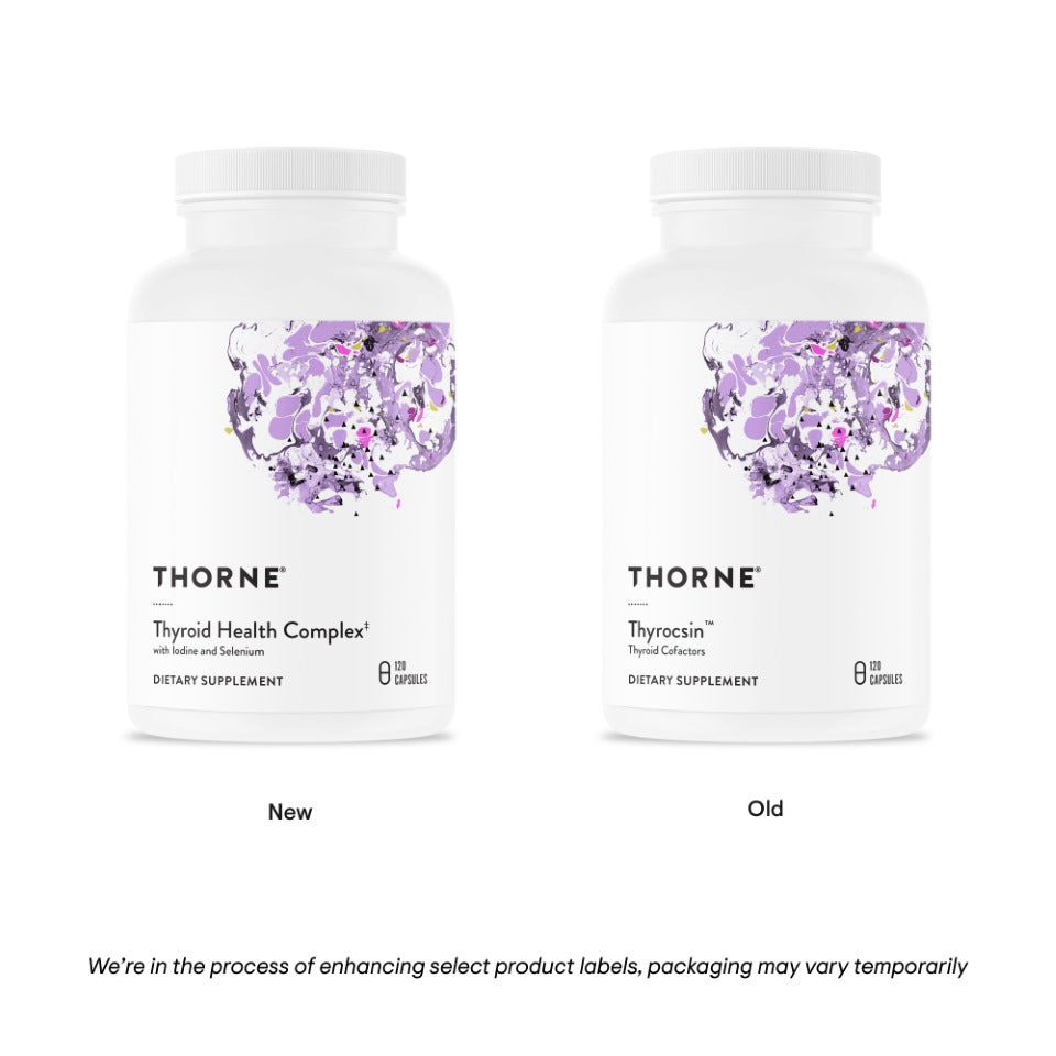 Thorne Thyroid Health Complex (Thyrocsin) – 120 Capsules — manufacturer product details