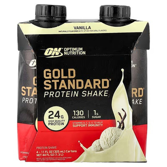 Optimum Nutrition Gold Standard Protein Shake – Vanilla, 4 × 325 mL — product image 1